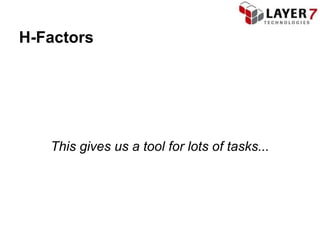 H-Factors




   This gives us a tool for lots of tasks...
 