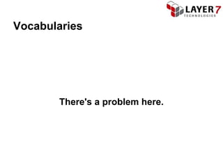 Vocabularies




       There's a problem here.
 