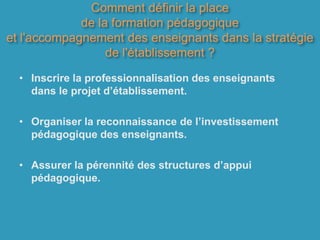 Atouts : Impulsion, Cohérence stratégique, évaluation