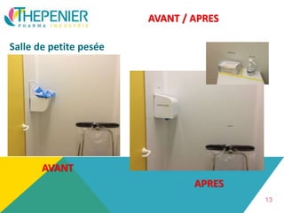 AVANT / APRES
Salle de petite pesée
13
AVANT
APRES
 
