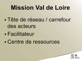 Une démarche de co-construction

Rendez-vous du Val
de Loire

Journées d’info. et
d’échange

Rencontres des
médiateurs
5 n...