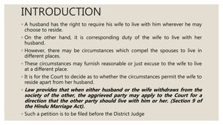 Restitution of conjugal rights | PPTX
