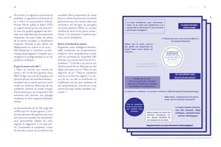 16 17
Par ce biais, il a aiguisé sa conscience du
problème, a augmenté sa maitrise de soi
et a réduit sa consommation d’alcool.
Nicolas Feltron publie lui depuis 2005
un rapport annuel qui est une sorte d’in-
fo-auto-bio-graphie agrégeant des don-
nées aussi disparates que ses restaurants
fréquentés, ses pays visités, les pièces
de sa maison occupées, la température
moyenne, l’altitude la plus élevée, ses
déplacements en voiture ou en avion …
Kiel Gilleade est un chercheur en infor-
matique physiologique à Liverpool, qui a
enregistré et partagé pendant un an ses
pulsations cardiaques.
À quoi la mesure sert-elle ?
« Nous ne sommes pas comme les
autres » dit l’un de leurs gourous, Gary
Wolf. Il s’agit pour eux de récupérer une
partie du pouvoir de contrôle et de docu-
mentation de soi-même que nous avons
confié aux machines. Beaucoup de nos
problèmes viennent du simple manque
d’instruments pour les comprendre. Nos
mémoires sont pauvres, nos préjugés
nombreux, et notre capacité d’attention
limitée.
La documentation de soi fait surgir des
chiffres que l’on ne peut ignorer, y com-
pris des réponses à des questions qui ne se
sont pas encore posées. Se comprendre,
pour personnaliser, adapter les soins,
régimes et diagnostics à son état pré-
cis. Comprendre la complexité, croiser
les données, trouver les corrélations, les
causalités. Nous comprendre, les traces
de nous-mêmes fonctionnent comme les
phéromones pour les insectes, elles nous
conduisent vers des gens qui partagent
nos préoccupations. Définir un nouveau
standard de santé et de justice sociale :
l’accès à la prévention moderne pour
tous, via son smartphone.
Avenir et limites de la mesure
Augmenter notre intelligence émotion-
nelle, transformer nos comportements,
améliorer notre compréhension sociale,
voilà les promesses du Quantified Self.
Sommes-nous entrés dans l’ère de l’om-
niveillance ? Contrôle-t-on encore son
identité quand elle est fabriquée par des
objets tout autour de soi ? Peut-on tout
objectiver de soi ? Peut-on s’améliorer
comme on le fait d’un logiciel ? La me-
sure de soi va-t-elle se transformer en
modification de soi, plus seulement de
ses comportements, mais de son corps
comme les body-hackers semblent l’an-
noncer ?
.
Le corps transformé, pour l’environne-
ment. Si on avait une intolérance à la
viande dès la naissance? Si nous n’avions
plus besoin d’oxygène?
La mesure est
performative.
Comment lui faire
prendre des chemins
de traverse?
# capteur déroutant
# corps dérouté
« l’homme qui vivra 1000 ans est déjà né. »
Dr Laurent Alexandre
Retour vers le corps, n’est-ce
pas plutôt une disparition du
corps? Nous avons besoin de
l’humain...
Le corps objet au service
d’une généalogie numérique.
Décider de sa mort.
Si l’on ne meurt plus, il faudra
instaurer une règle pour résoudre
le problème de surpopulation.
SE NOURRIR PAR
PHOTOSYNTHÈSE?
Le corps est mort,
vive le corps!
Le corps comme incarna-
tion des volontés. Objet
politique, métaphorique,
vecteur idéologique.
Empowerment ou asservissement technologique?
Body aware, conscience de son propre
corps, est-ce vraiment nécessaire?
Trop de numérique
dans le corps/ Burn-
out cérébral et/ou
physique.
Quels usages de toutes les
données récupérées sur
soi- même? Visibilité de
ces banques de données.
La «présence» numérique : un nouveau «commerce» affectif augmenté (risque/avantages).
FEED-BACK*
.
*Les participants écrivaient leurs réactions sur des cartes «élément d’enjeu» lors des interventions
 