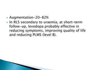 Restless leg syndrome | PPTX
