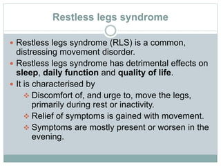 can gabapentin worsen restless leg syndrome