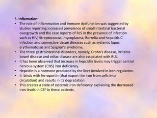 Rls Report Restless leg syndrome | PPTX