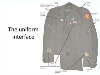 The uniform
 interface
 