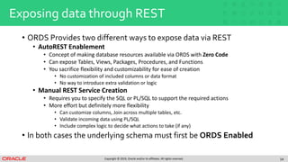 Oracle Office Hours - Exposing REST services with APEX and ORDS | PPTX