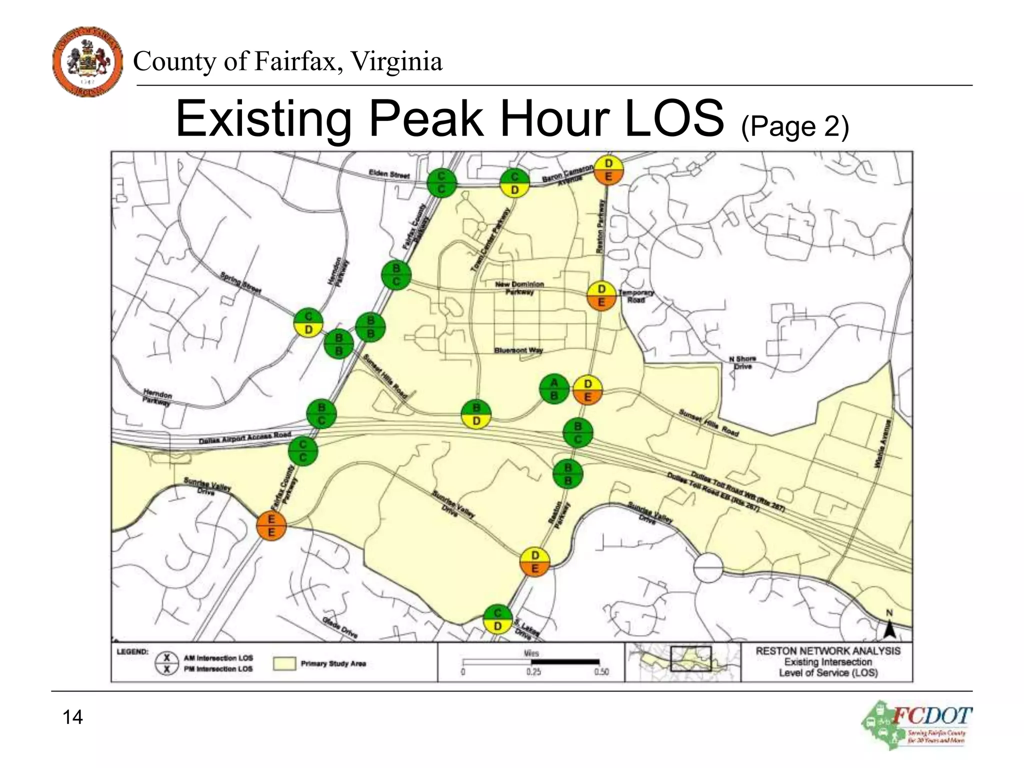 County of Fairfax, Virginia
Existing Peak Hour LOS (Page 2)
14
 