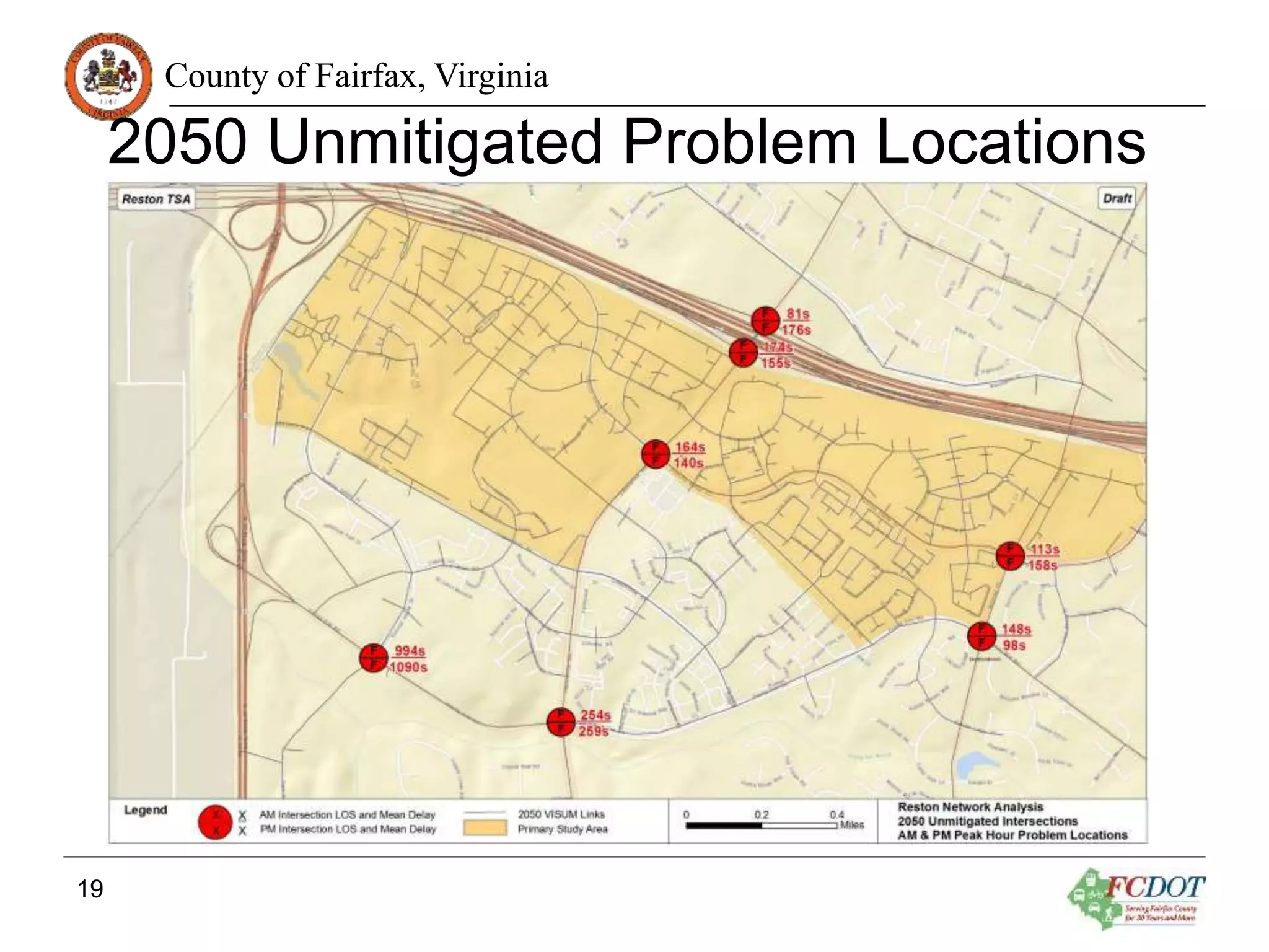 County of Fairfax, Virginia
2050 Unmitigated Problem Locations
19
 