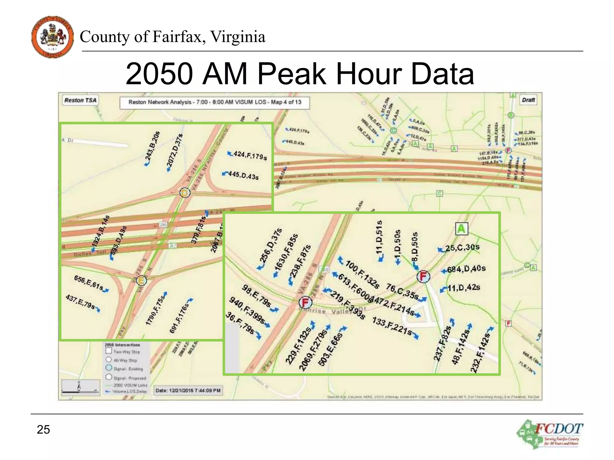 County of Fairfax, Virginia
2050 AM Peak Hour Data
25
 