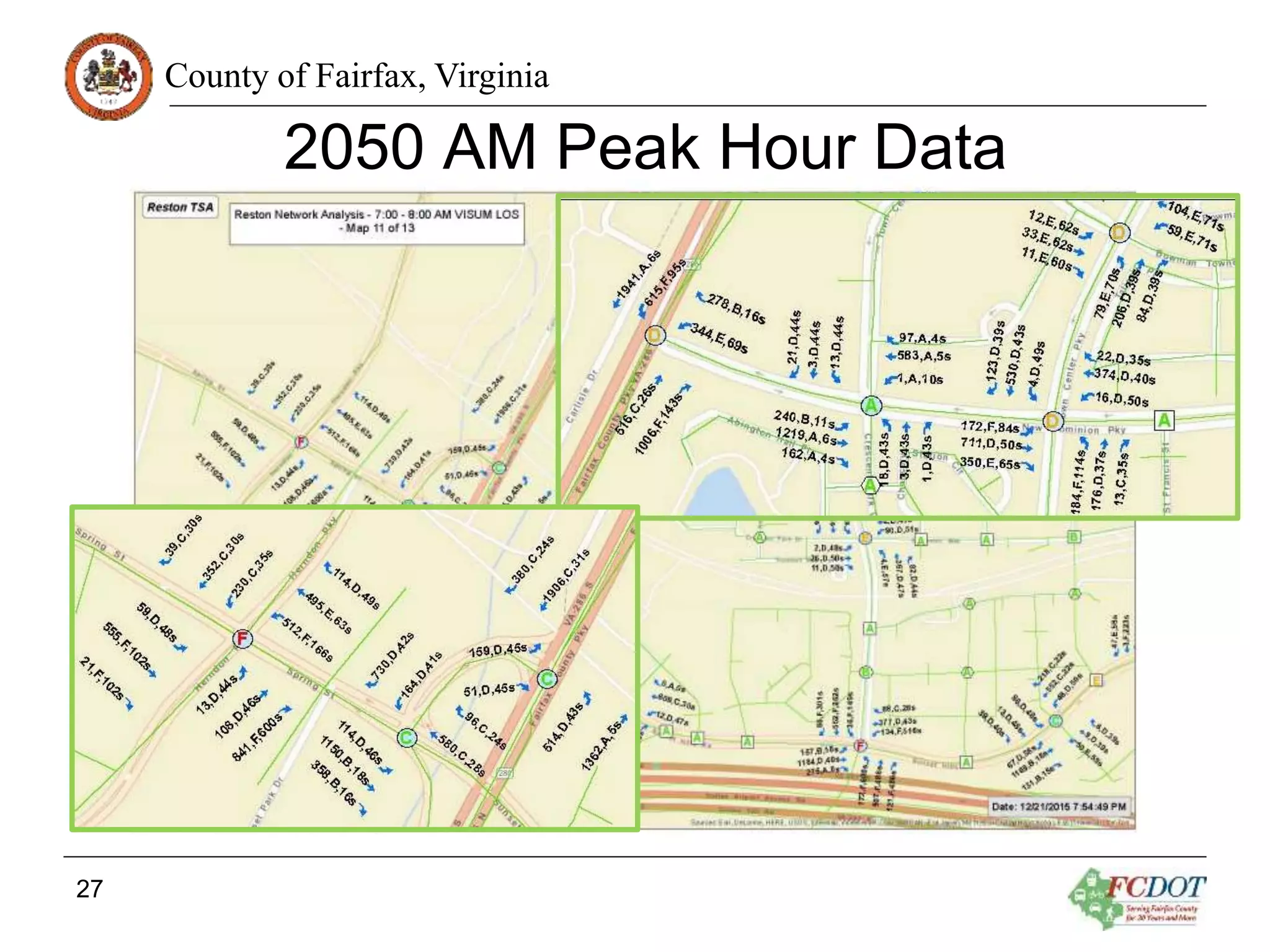 County of Fairfax, Virginia
2050 AM Peak Hour Data
27
 