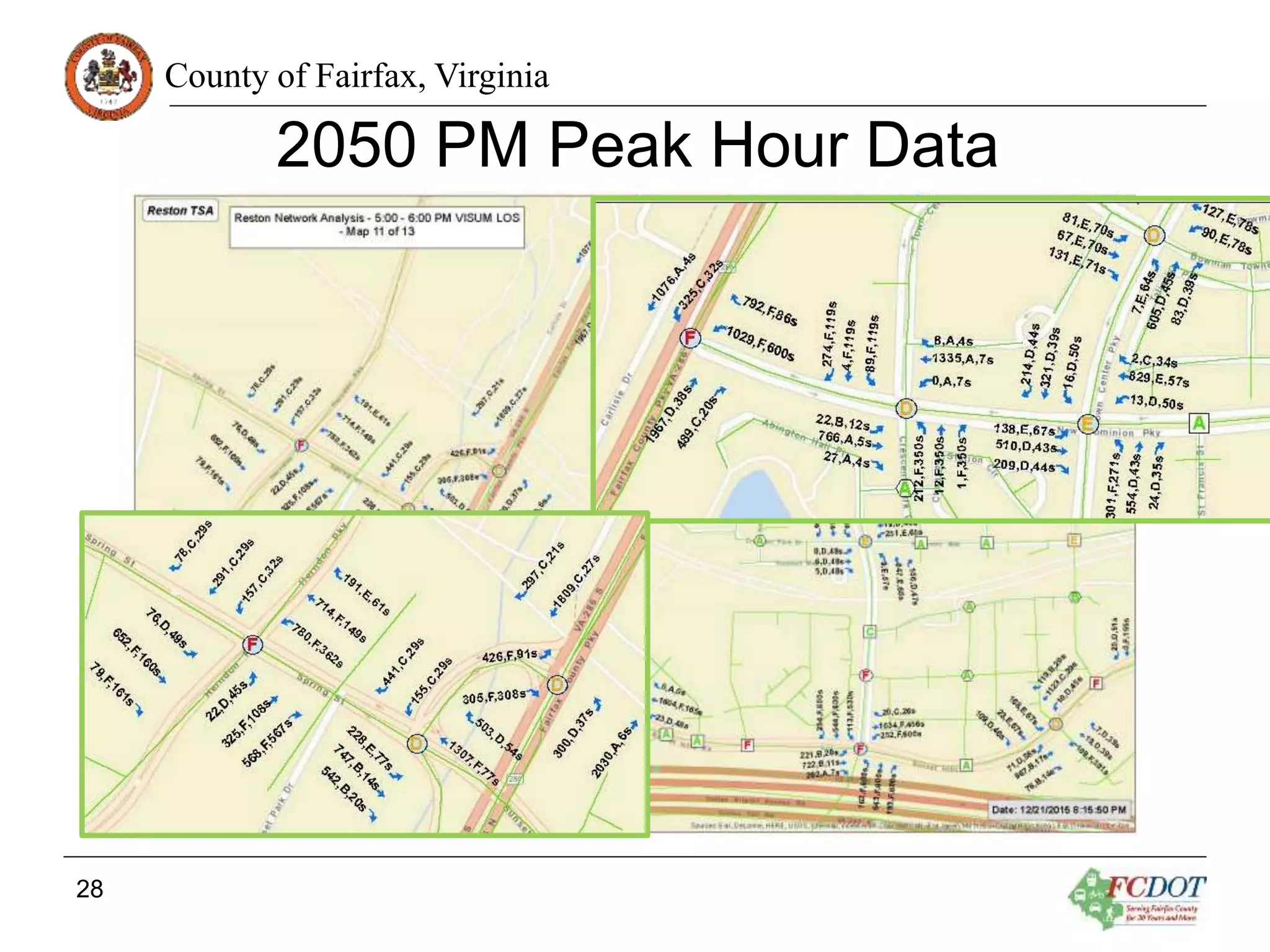 County of Fairfax, Virginia
2050 PM Peak Hour Data
28
 