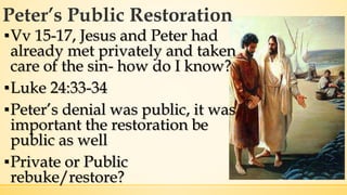 Restore Scripture Peter Restoration and Commitment | PPTX