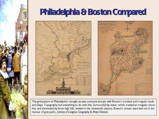 Philadelphia & Boston Compared 