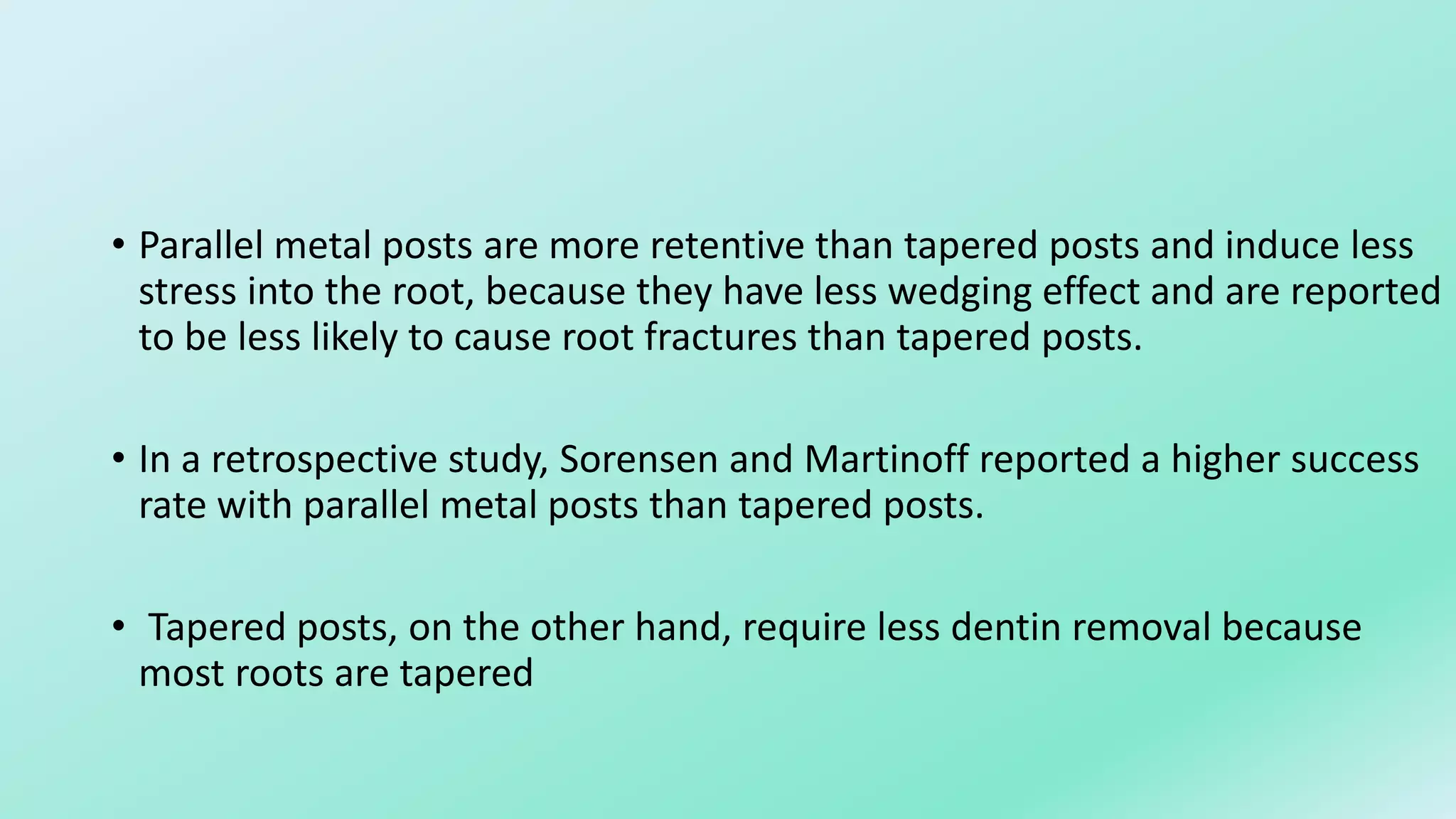 Restoration of endodontically treated teeth | PPTX