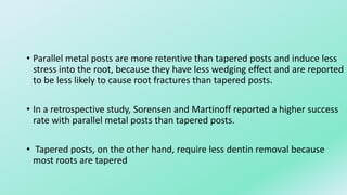 Restoration of endodontically treated teeth | PPTX