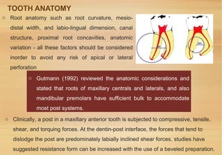 Restoration of endodontically treated teeth | PPT