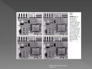 Modified from restoration.ppt by
Yu Hen Hu
 