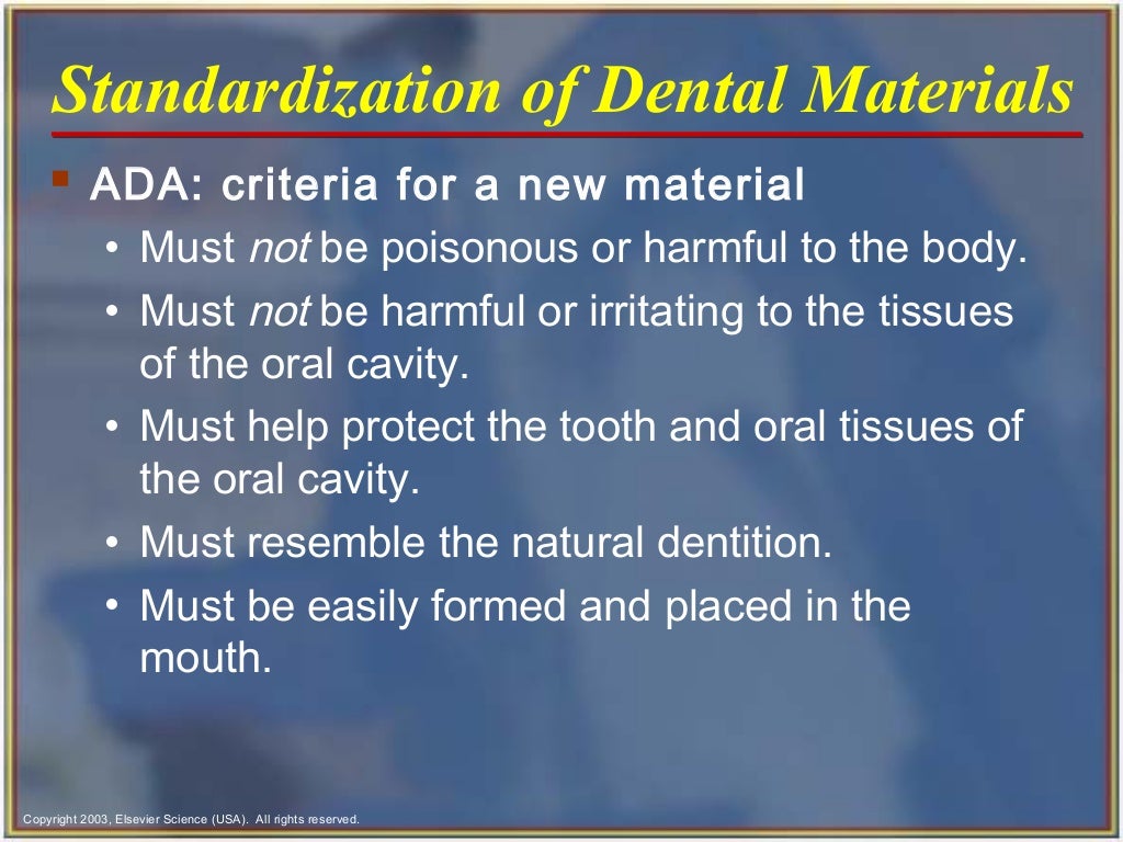 Restorative and esthetic dental materials