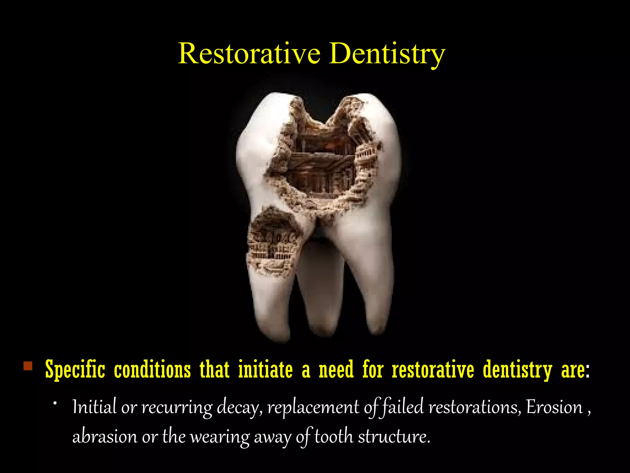 Restorative and esthetic dentistry | PPT