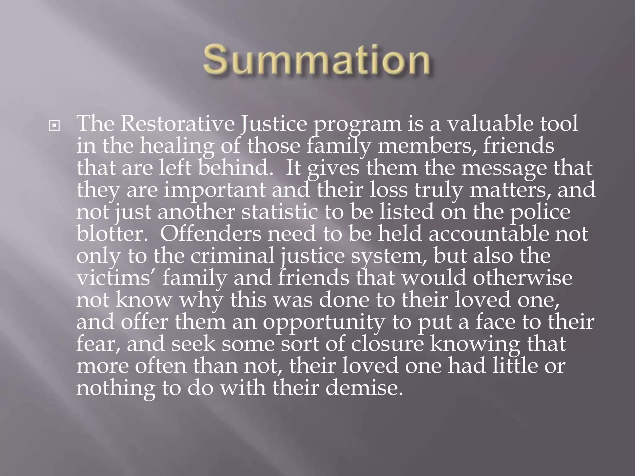 Restorative justice | PPTX