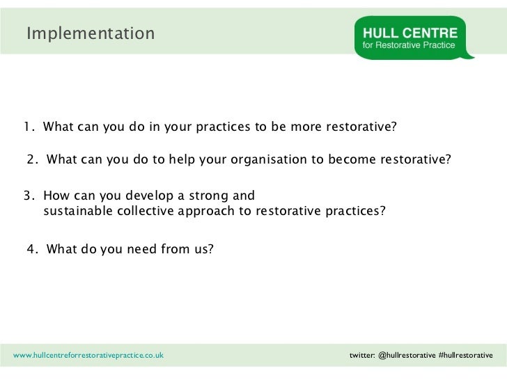 Restorative Practice Level 2 Restorative Practice Level 2