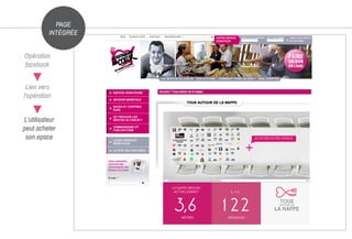 PAGE
INTÉGRÉE
Opération
facebook
Lien vers
l'opération
LA NAPPE MESURE
ACTUELLEMENT
3,6MÈTRES
IL Y A
122MESSAGES
L'utilisateur
peut acheter
son epace
+
ACHETER VOTRE ESPACE
 