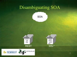 Disambiguating SOA 