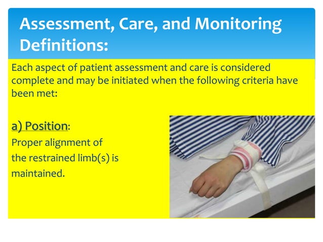Restrain policy | PPTX | First Aid | Injuries