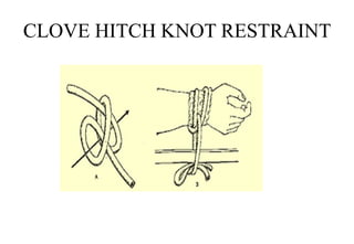 CLOVE HITCH KNOT RESTRAINT
 