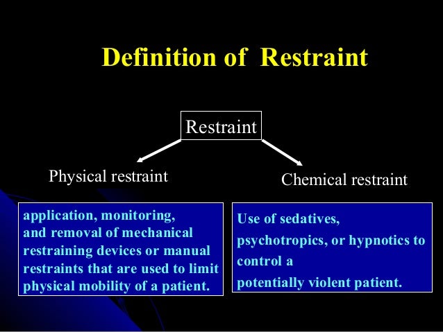 Restraint And The Street Medic 2009