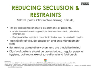 Seclusion and Restraints | PDF