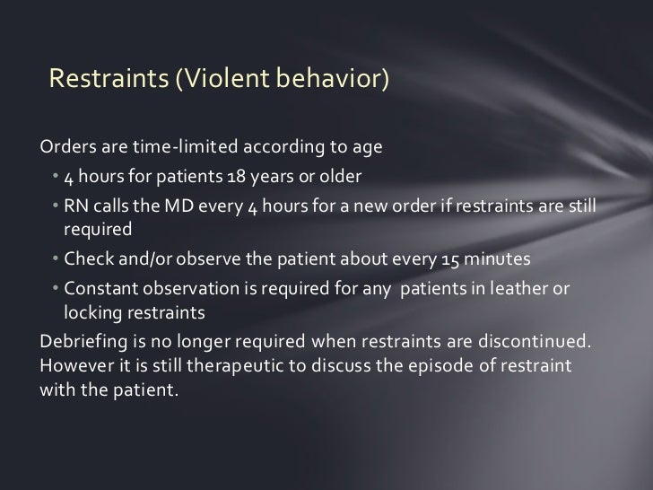 Restraints