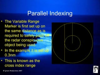 Parallel Index Line. Radar Restricted visibility lrg | PPT
