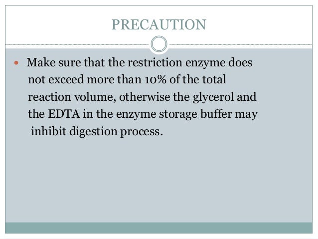 restriction enzyme digestion
