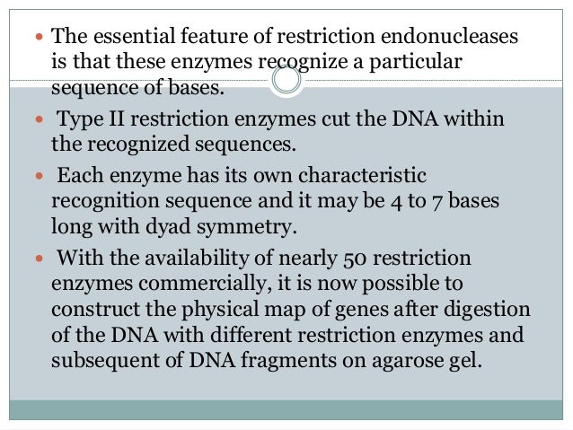 restriction enzyme digestion
