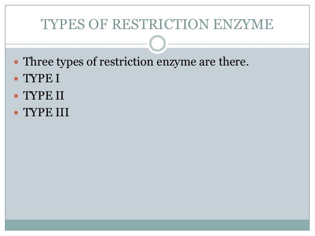 restriction enzyme digestion