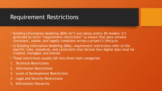 Restriction Requirement Example Comprehensive Guide to Requirement Restrictions in Building Information ...