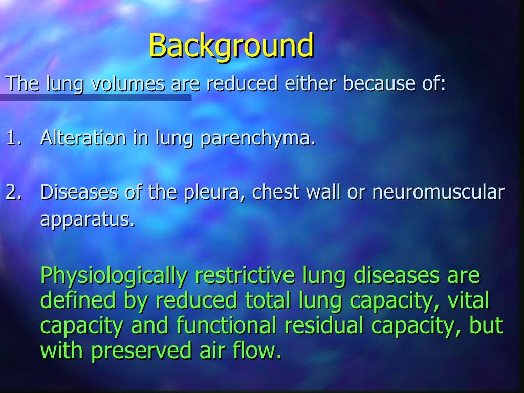 Restrictive lung disease