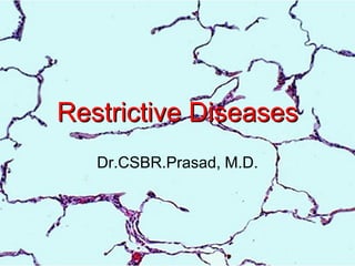 Restrictive Diseases
   Dr.CSBR.Prasad, M.D.
 