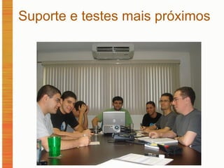Suporte e testes mais próximos 