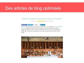 Des articles de blog optimisés
 