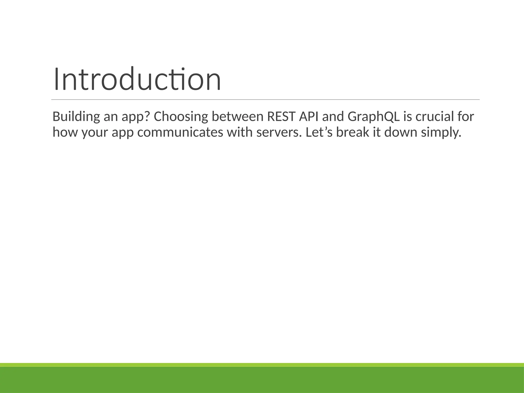 Introduction
Building an app? Choosing between REST API and GraphQL is crucial for
how your app communicates with servers. Let’s break it down simply.
 
