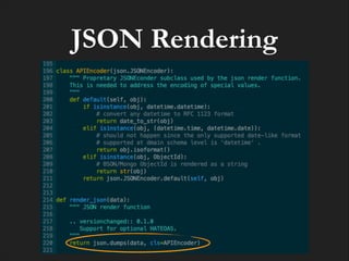 JSON Rendering

 