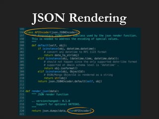 JSON Rendering

 