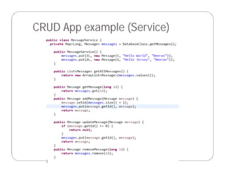 CRUD App example (Service)
 