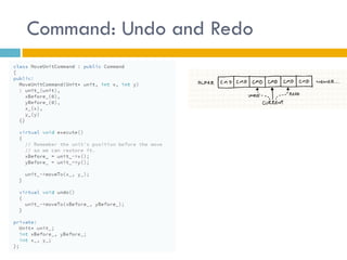 Command: Undo and Redo  