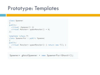 Prototype: Templates 
 