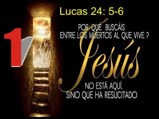 Lucas 24: 5-6